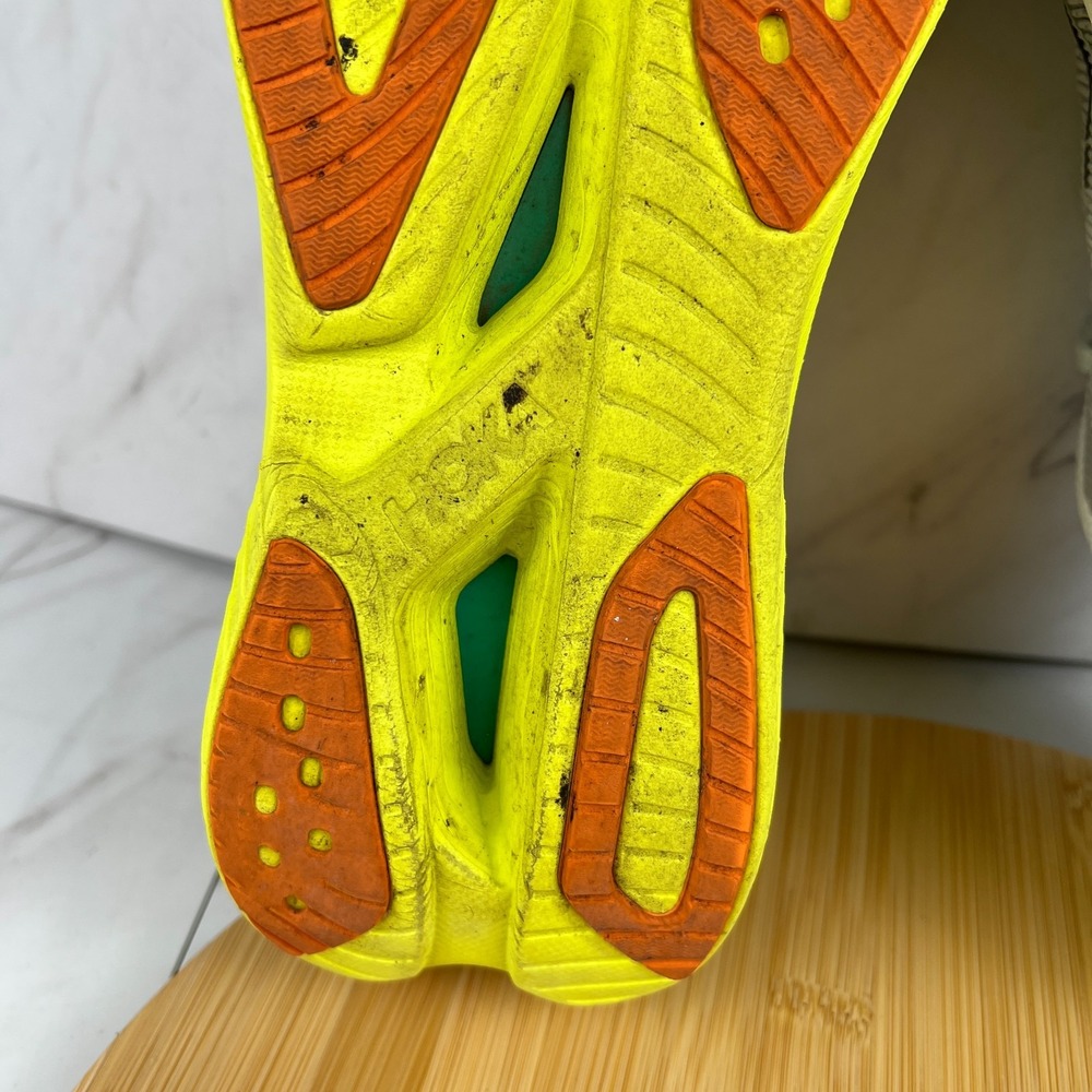 Hoka One Mach X 2 Mens Size 12 D Frost Citrus Running Sneakers Shoes 1155119 FCF - Picture 8 of 12